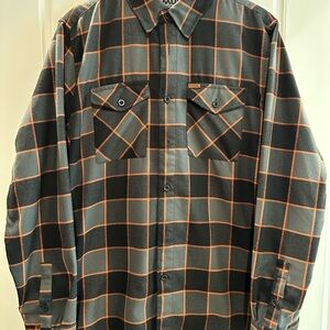 DIXXON The 1903 Gray and Orange Plaid Flannel